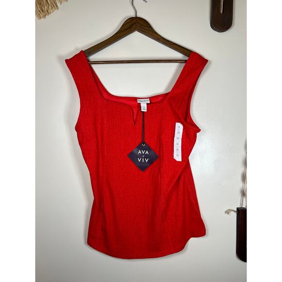 Ava & Viv NWT Size 1X Orange Tank - Picture 2 of 3